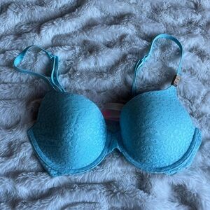 Women's Blue Lace Bra